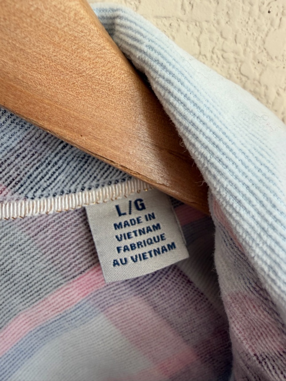 Tommy Bahama Coasta Corduroy Shirt Blue Women’s Size M Plaid Trim Cotton Stretch - Picture 3 of 10